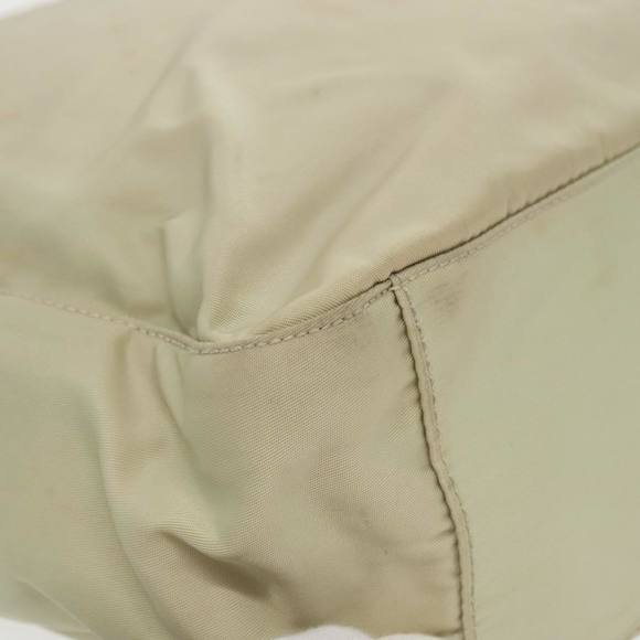 PRADA Hand Bag Nylon Beige Auth 99962 - Picture 15 of 16